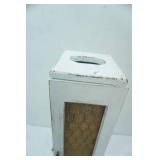 Decorative Wooden Toilet Paper Holder w/Kleenex Slot on Top