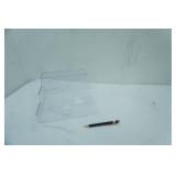 Acrylic 3-tier shelf & acrylic art display stand