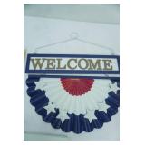 Wood & Metal Red-White-and Blue Welcome Sign, The Wedding Blue Book, The Best of America Traditional Recipe Book