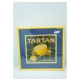 Framed Print. Tartan Brand Sunkist Grapefruit Ad. 16" square