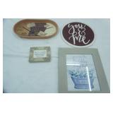 Wooden Decor Tray, Framed Quotes and other Wall Decor