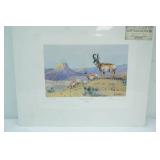 Art Print. "Longhorns Workin