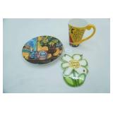 Collectible Ceramic Pieces. Hallmark Mug, Vista Serena Plate, Celebrate Today Wall Decor