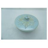 Red Wing Brocade Covered Serving Bowl