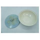 Red Wing Brocade Covered Serving Bowl