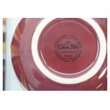 2 Pampered Chef Square Ceramic Bowls & 1 special place ceramic bowl