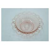 Vintage Anchor Hocking Old Colony Pink Depression Glass Serving Bowl