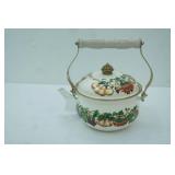 Vintage Enamelware Tea Kettle