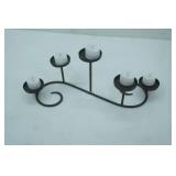 Metal Candle Holder with battery operated tea lights