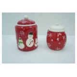 2 Hallmark Christmas Cookie Jars