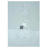 Large Pear-Shaped Glass Terrarium. Made in Poland