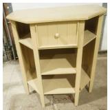 Painted Wooden Cabinet with 1 drawer 17.5"x18"x30" tall