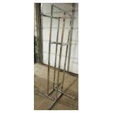 Chrome 4-Way Adjustable Clothing Rack with straight arms