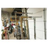 Chrome 4-Way Adjustable Clothing Rack with straight arms