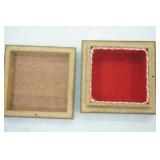 Handcrafted inlaid wood trinket box