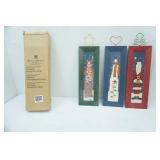 Home Interiors Set of Wooden Christmas Themed Wall Hangings