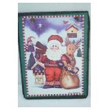 Artist Palette Slate 10"x8" Santa Claus & Reindeer