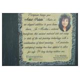 Artist Palette Slate Set of Santa Clauses 12x6"