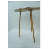 Round 3 leg table with glass top