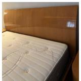 MB - Custom CBF by Pierre High Gloss King Bed with Two Nightstands