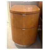 MB - Custom CBF by Pierre High Gloss King Bed with Two Nightstands