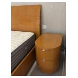 MB - Custom CBF by Pierre High Gloss King Bed with Two Nightstands