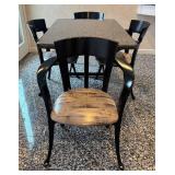 K - Vintage Granite Dining Table & 4 Lyre Series Chairs
