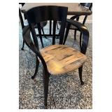 K - Vintage Granite Dining Table & 4 Lyre Series Chairs