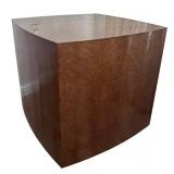 LR - Pair of Custom Vintage Taupe Birds Eye Maple End Tables