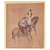 LL -Vintage Lady of the Court Print by B. Chan