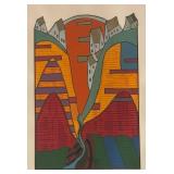 LL - Butch Skynear 'Blue Stream from a Yellow Sun' - Artist Proof Print