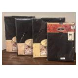 LL - New Charter Club Cotton Rich & Prima Vera Damask Black Tablecloths