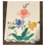 LL - Set of Six Floral Embroidered Hand Towels
