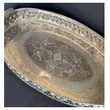 LR - Castilian Imports Silver Plated Tray