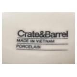 LR - Six Crate & Barrel Porcelain Gravy Boats