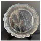 LR - Two Kosta Boda Bamboo / Tree Branch Platters