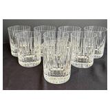 LR - Eight Baccarat Harmonie Crystal Lowball Glasses