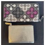 K - Coach Madison Clover Wallet and Coach Metallic Wallet
