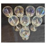 K - Eight Toscany Rainbow Optic Cordial Glasses