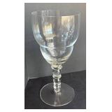 DR - Vintage Crystal Stemware Goblets - 10 Elegant Wine Glasses