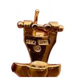 Pair of Italian 18K Gold Earrings