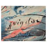 Vintage Expressionist Oil Painting - Musicians Scene