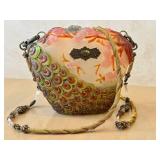 DR - Maya Limited Edition Beverly Hills Bag Lady Resin Handbag - Peacock Design