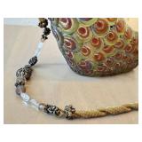 DR - Maya Limited Edition Beverly Hills Bag Lady Resin Handbag - Peacock Design