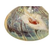 DR - David Nichols Signed Handblown Art Glass Vase