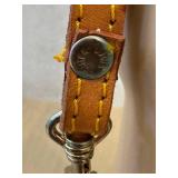 Louis Vuitton Leather Strap 7in with Clip - Tan