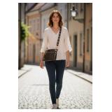 Vintage Hammitt Crossbody by Tony Hammitt - Snakeskin-Embossed Leather