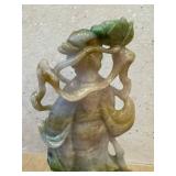 DR - Guanyin Jadeite Figurine - Vintage Chinese Carved Goddess