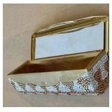 Judith Lieber Bedazzled Lipstick Case - Gold-Tone Rhinestone Minaudiere