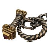 Esti-Frederica Amethyst Bracelet - Sterling Silver & 18K Gold Tone